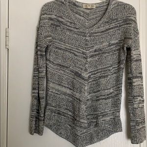 Pink Rose Gray Sweater